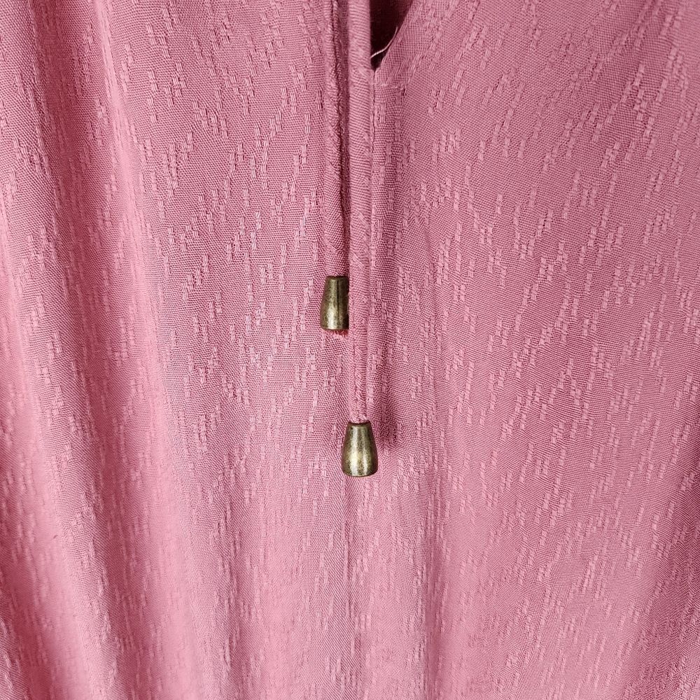 Anthropologie Dress ASTR The Label Midi Dress Sleeveless Smocked Dusty Rose M - Picture 15 of 15